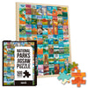 National Parks Puzzle for Adults 500 Pieces, Hand-Drawn Illustrations of National Parks, Zion, Yellowstone, Yosemite, Beautiful