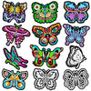 Color Your Own Velvet Butterflies - 12 Pack - Beautiful Arts and Crafts Coloring Fun for All Ages - Decorate Your Room, Color wi