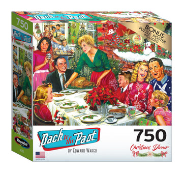 Roseart - Back To The Past - Christmas Dinner - 750 Piece Jigsaw Puzzle For Adults