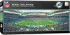 MasterPieces NFL Miami Dolphins Panoramic Jigsaw Puzzle, 1000 Pieces, Team Color, 13" x 39", Paper
