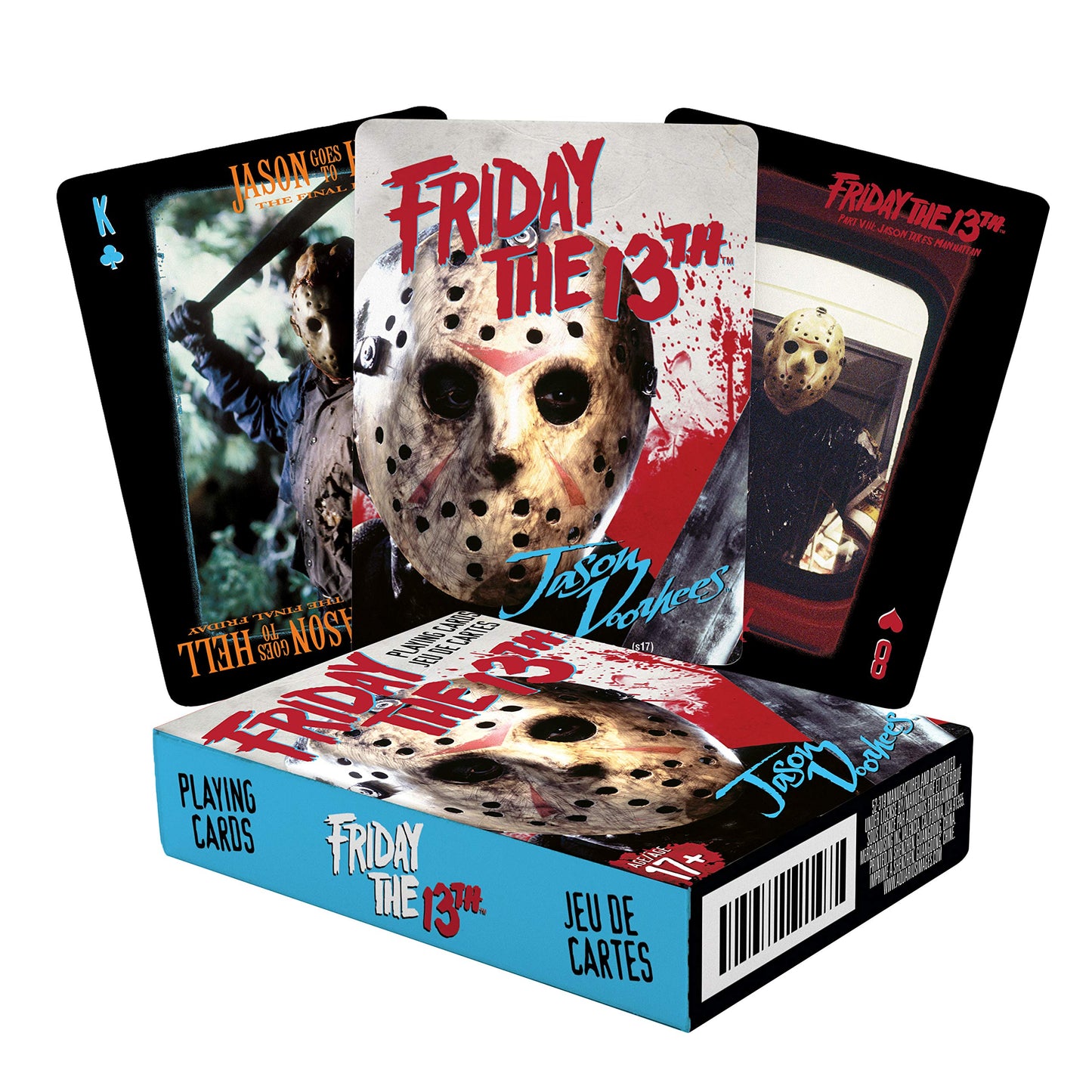 Aquarius Friday The 13Th Playing Cards - Friday The 13Th Themed Deck Of Cards For Your Favorite Card Games - Officially Licensed Friday The 13Th Merchandise & Collectibles