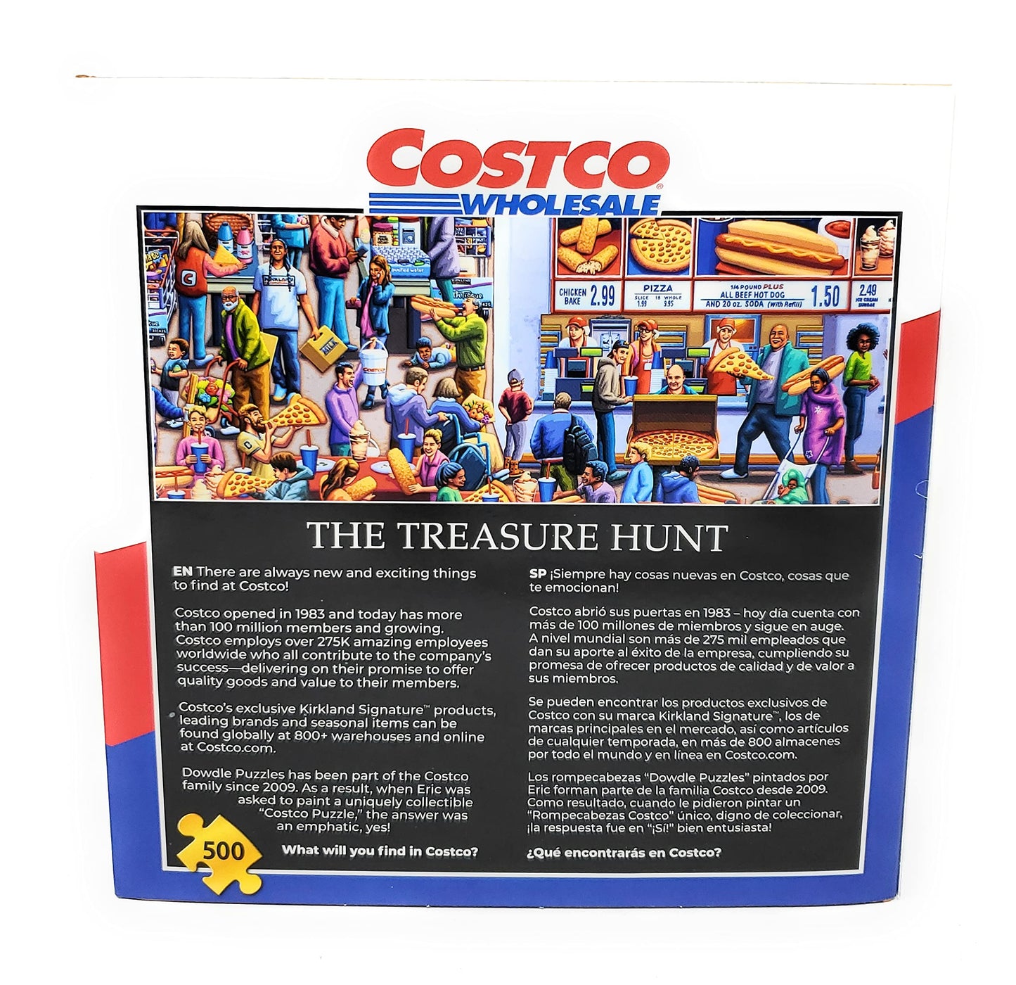 D·O·W·D·L·E 500 Piece Costco Exclusive Puzzle - Plastic Material, Engaging Artwork