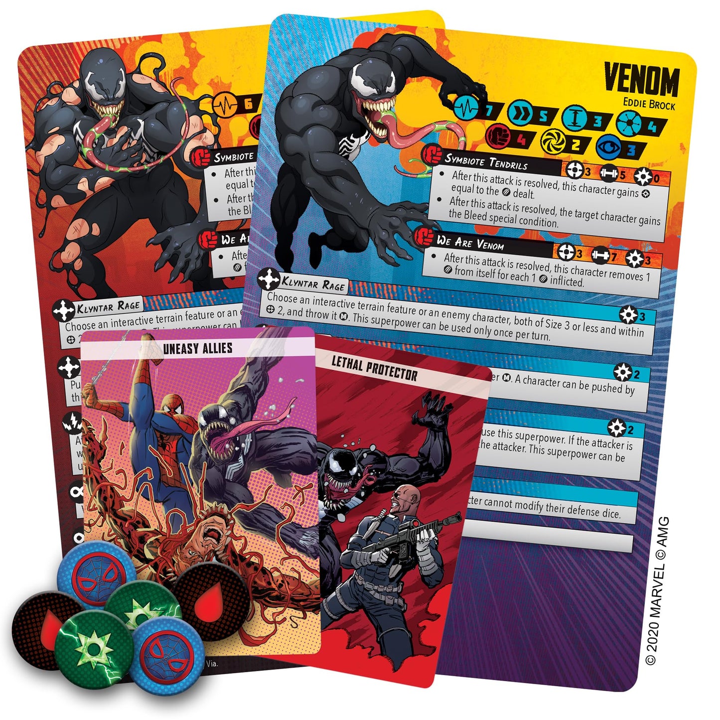 Marvel Crisis Protocol: Venom Character Pack by Atomic Mass Games - Various Colors, 2-Player Expansion