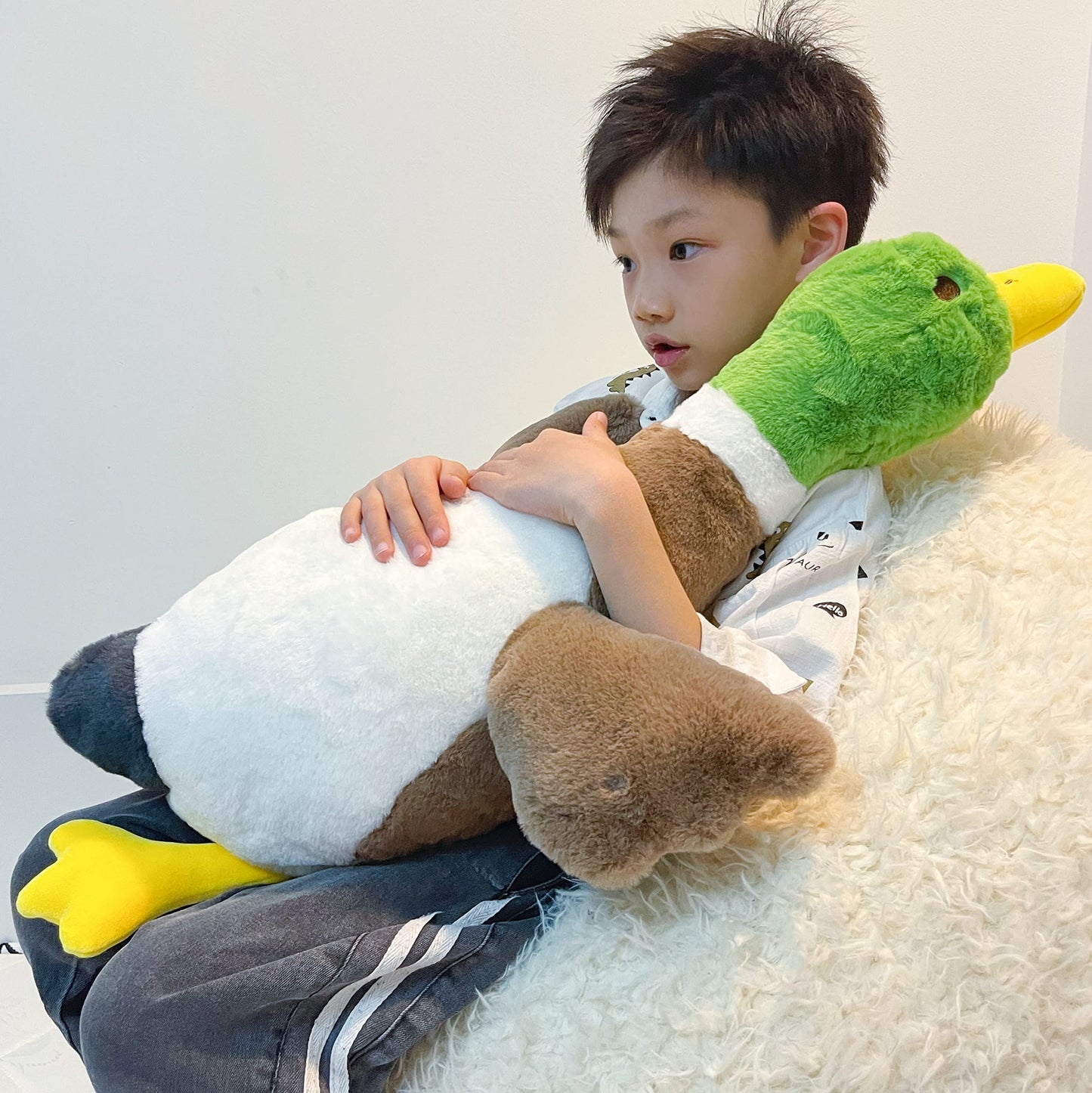 Tanha Mallard Duck Plush, Duck Stuffed Animals, Mallard Duck Baby Stuff Plush Toy (30Inch / 75Cm)