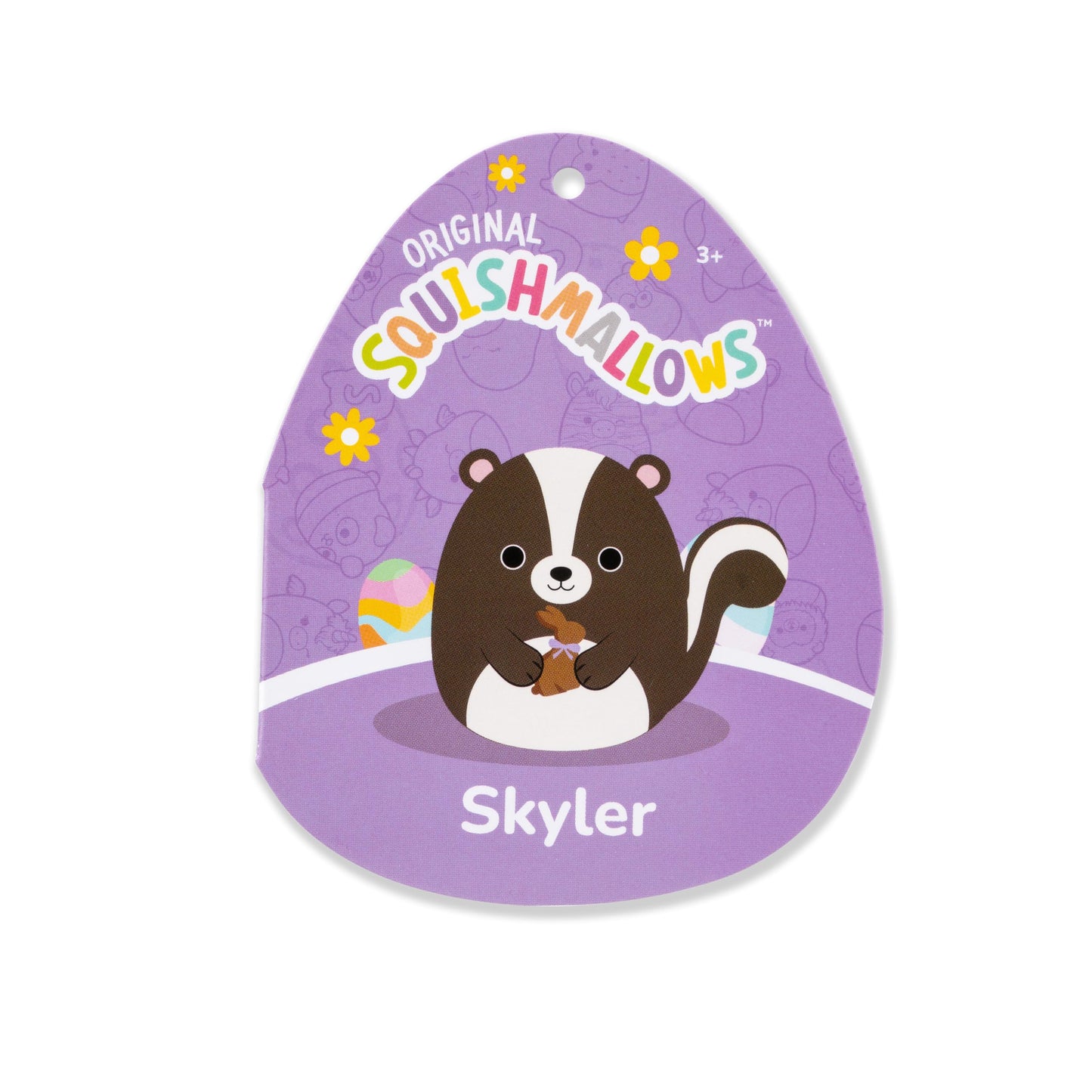 Squishmallows Original 12In Skyler The Skunk Holding Chocolate Bunny - Official Jazwares Plush (Medium-Sized)