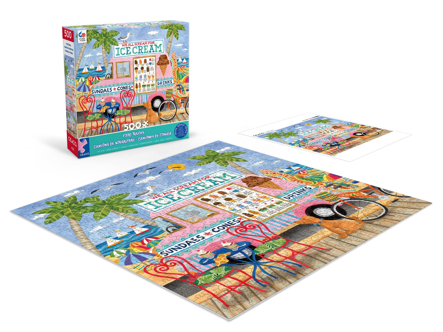 Ceaco - Food Trucks - Ice Cream Truck Ii - 500 Piece Jigsaw Puzzle