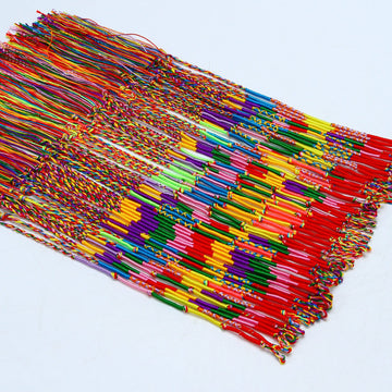 Resinta 60 Pieces Handmade Braided Bracelets Assorted Random Colors Friendship Cords Thread Bracelets Party Supply Favors For Wrist Anklet