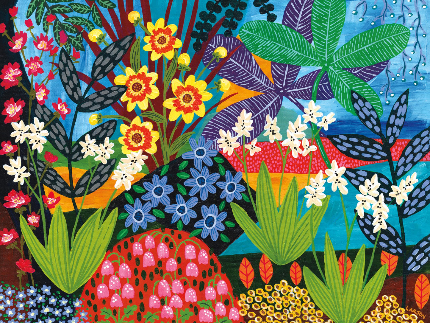 Ceaco - Liselle Larsen - Fantasy Gardens - 300 Oversized Piece Jigsaw Puzzle