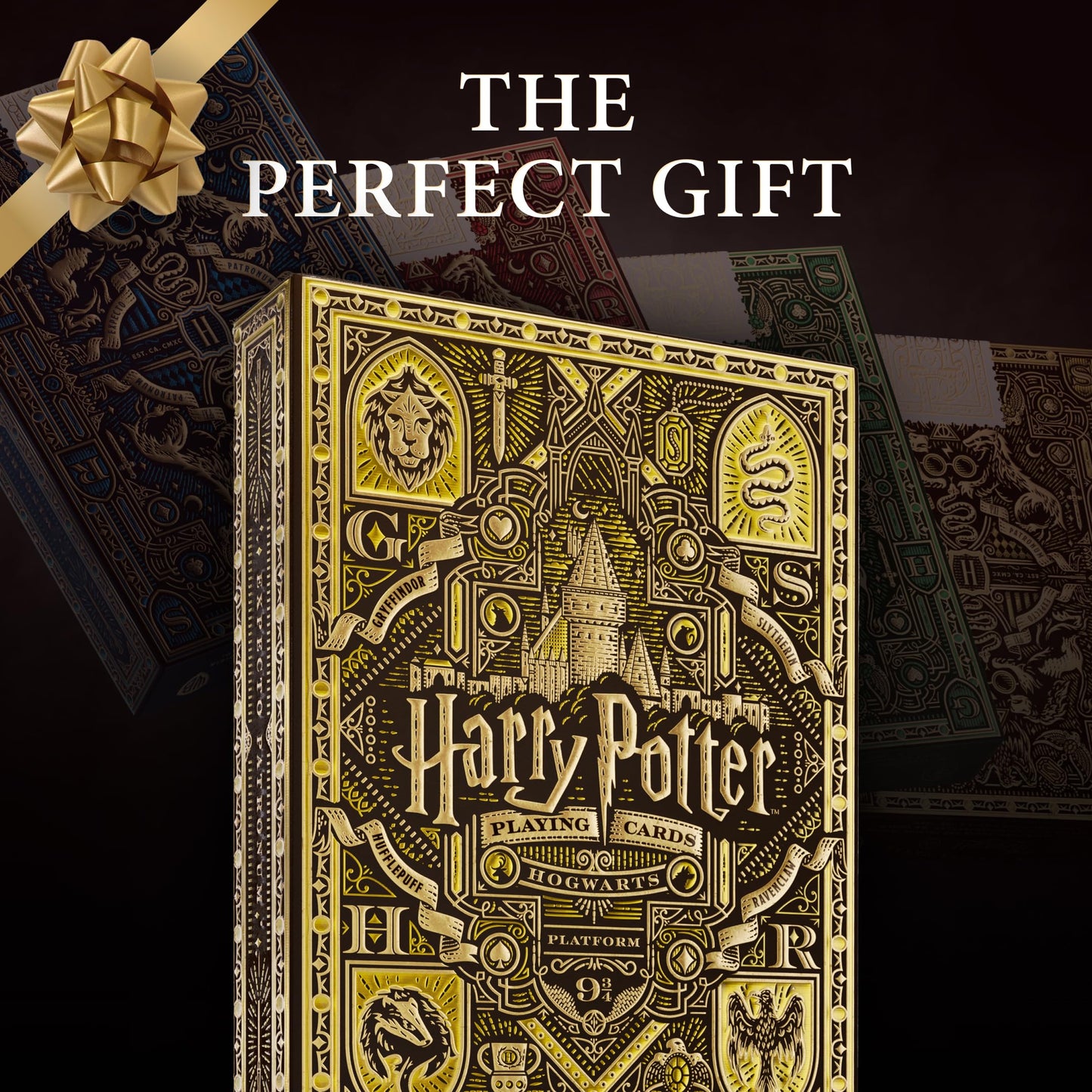 theory11 Harry Potter Playing Cards - Poker Size, Hufflepuff Yellow, FSC-Certified Paper, Model HARRY-POTTER-YELLOW