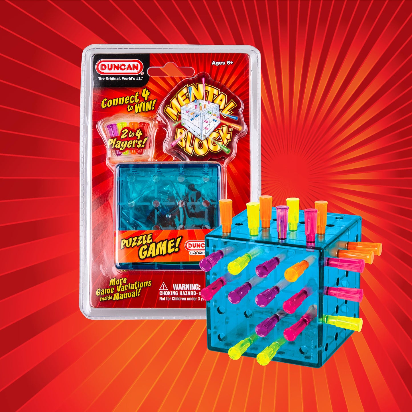 Duncan Toys Mental Block 3D Puzzle Game, Brain Teaser