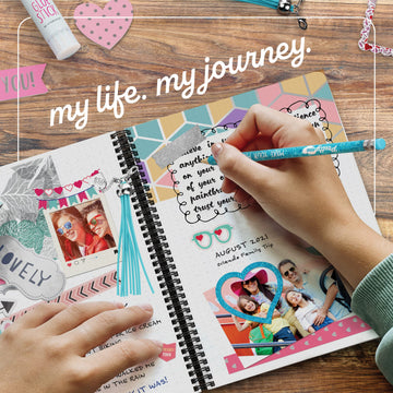 DIY Journal Kit for Girls - Great Gift for 8-14 Year Old Girl - Cool Birthday Gifts Ideas for Teen Age Girls - Fun, Cute Art & C