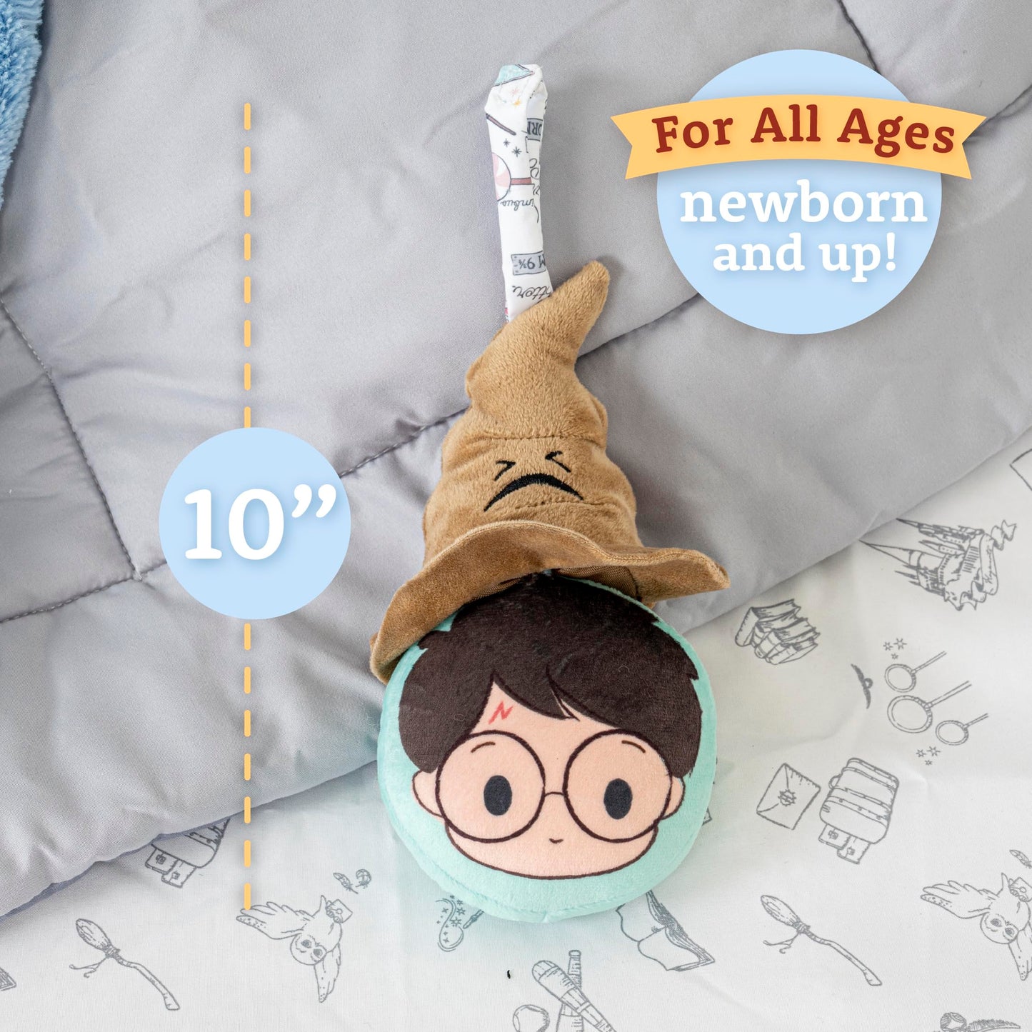 Kids Preferred Harry Potter Sorting Hat Mirror On The Go Rattle Plush Toy