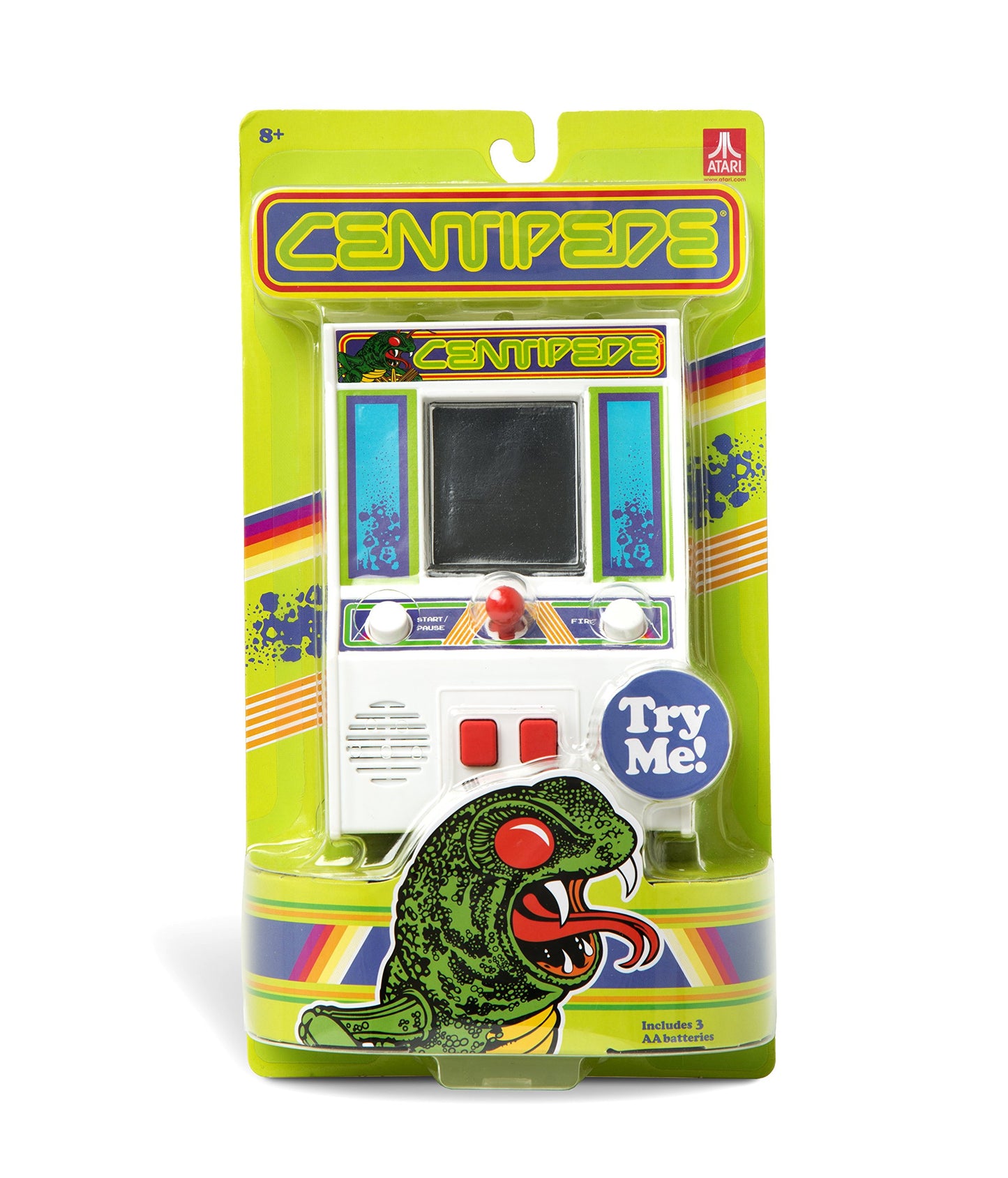 Basic Fun Arcade Classics - Centipede Retro Handheld Arcade Game, White, One Size