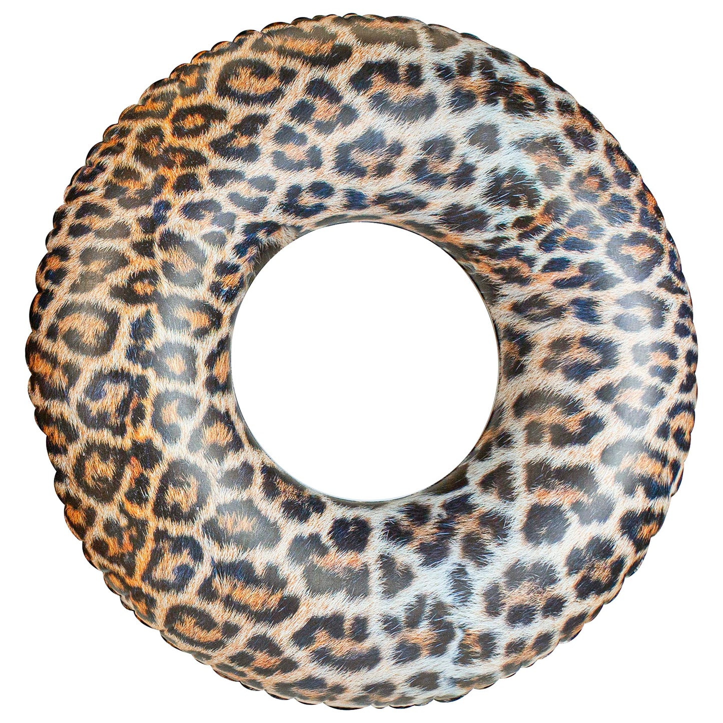 Poolcandy Safari Collection Leopard Print Jumbo 48 Pool Tube; High Resolution Photo RealPrint Technology