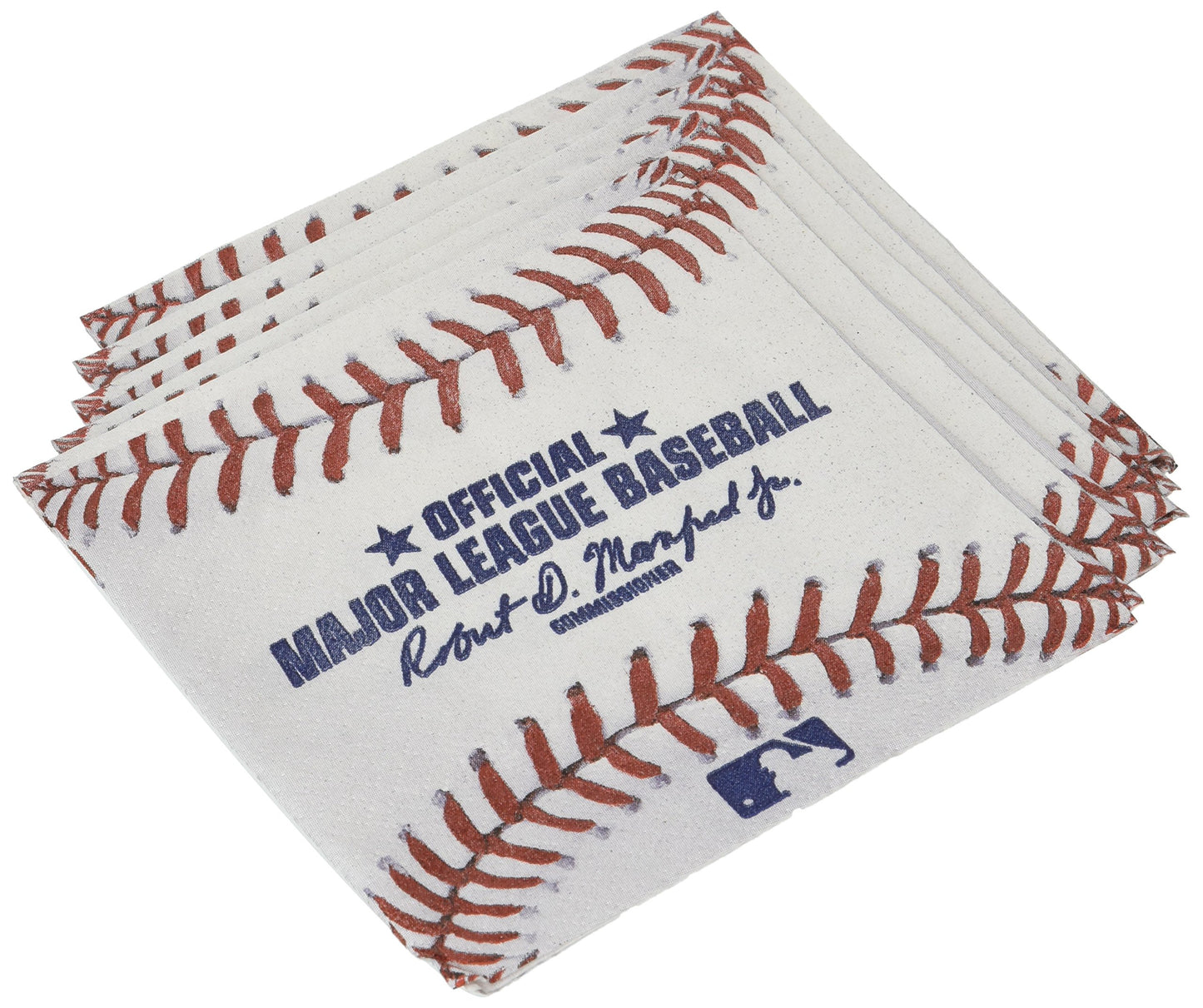 Rawlings Baseball Beverage Napkins - 5' X 5' (Pack Of 16) - Vibrant Multicolor Paper Party Napkins & Unique Design, Great For Celebrations & Events