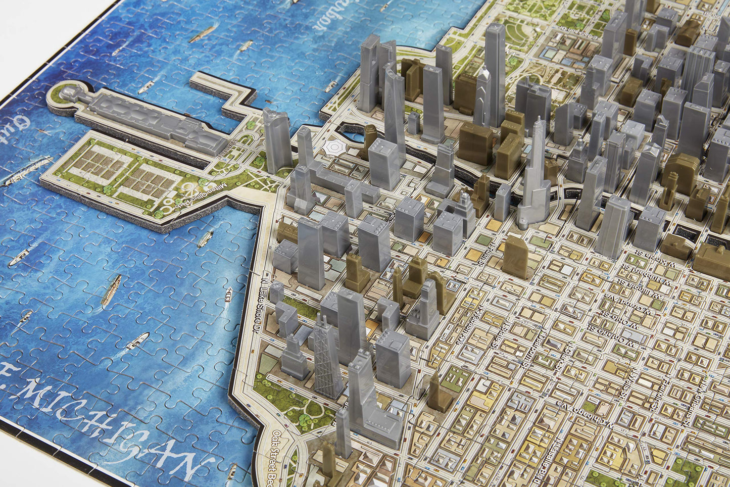 4D Cityscape Chicago Skyline Puzzle
