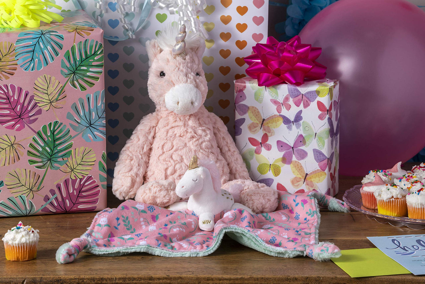 Mary Meyer Blush Pink Unicorn Stuffed Animal, 13-Inch Plush Toy, Model 53471