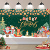 KJQJLY Merry Christmas Banner Christmas Banner Green Christmas Banner Party Decorations Supplies, Xmas Holiday Happy New Year Si