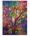 Petrala Jigsaw Puzzles 1000 Pieces For Adults Tree Of Life 1000 Piece Puzzle For Adults Colorful Stained Glass Jigsaw Puzzles For Adults Kit With Letters On Back, Fit Together Perfectly