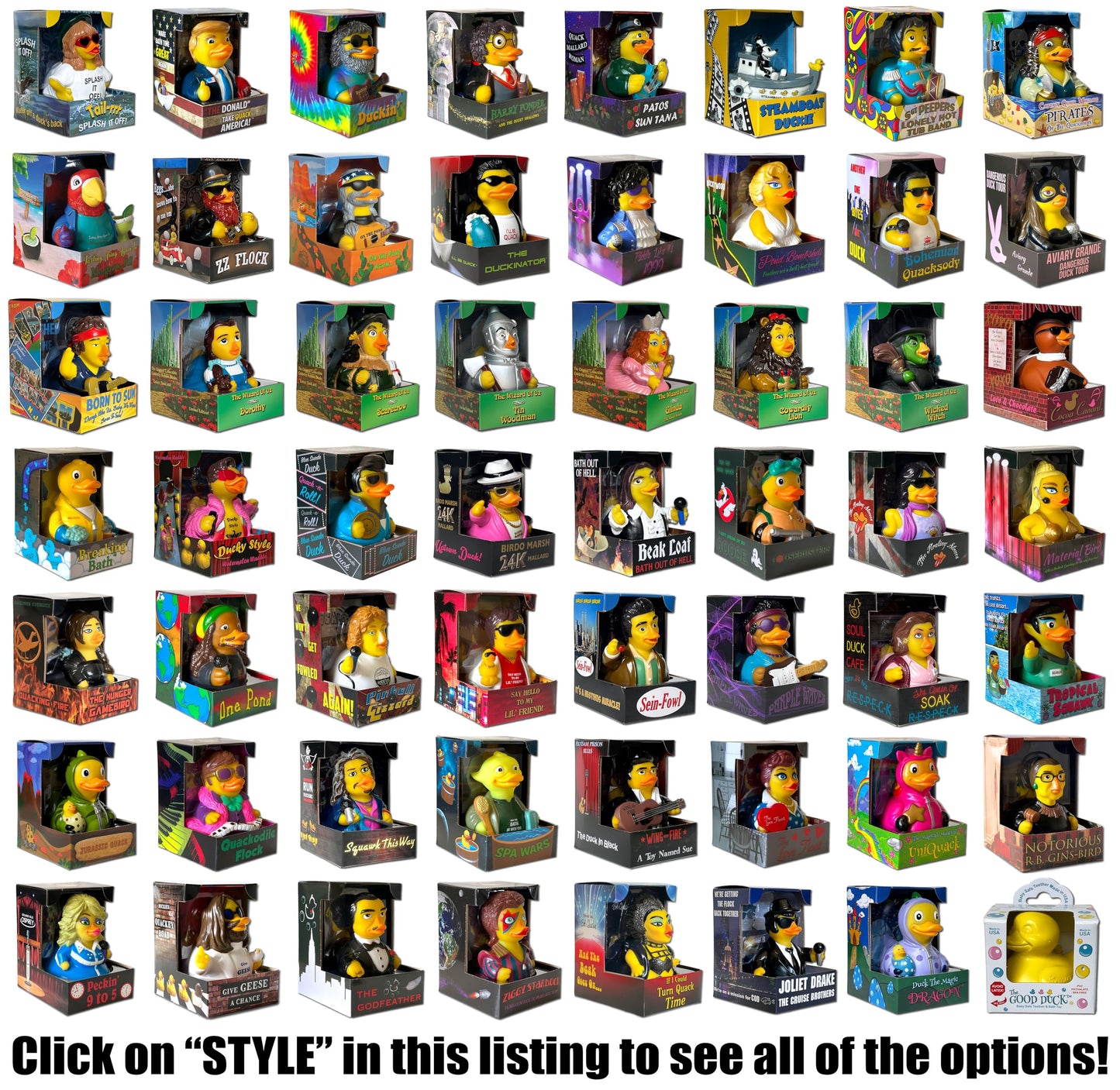 Celebriducks - The Floating Dead - Floating Rubber Ducks - Collectible Bath Toy Gift For Kids & Adults Of All Ages