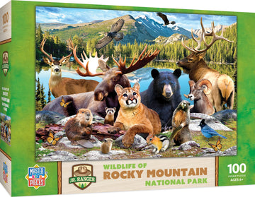 Wildlife Of Rocky Mountain National Park 100 Piece Jigsaw Puzzle