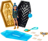 Monster High Doll & Accessories, Cleo De Nile Golden Glam Case Beauty Kit With Tattoos, Stickers & Necklace For Kids