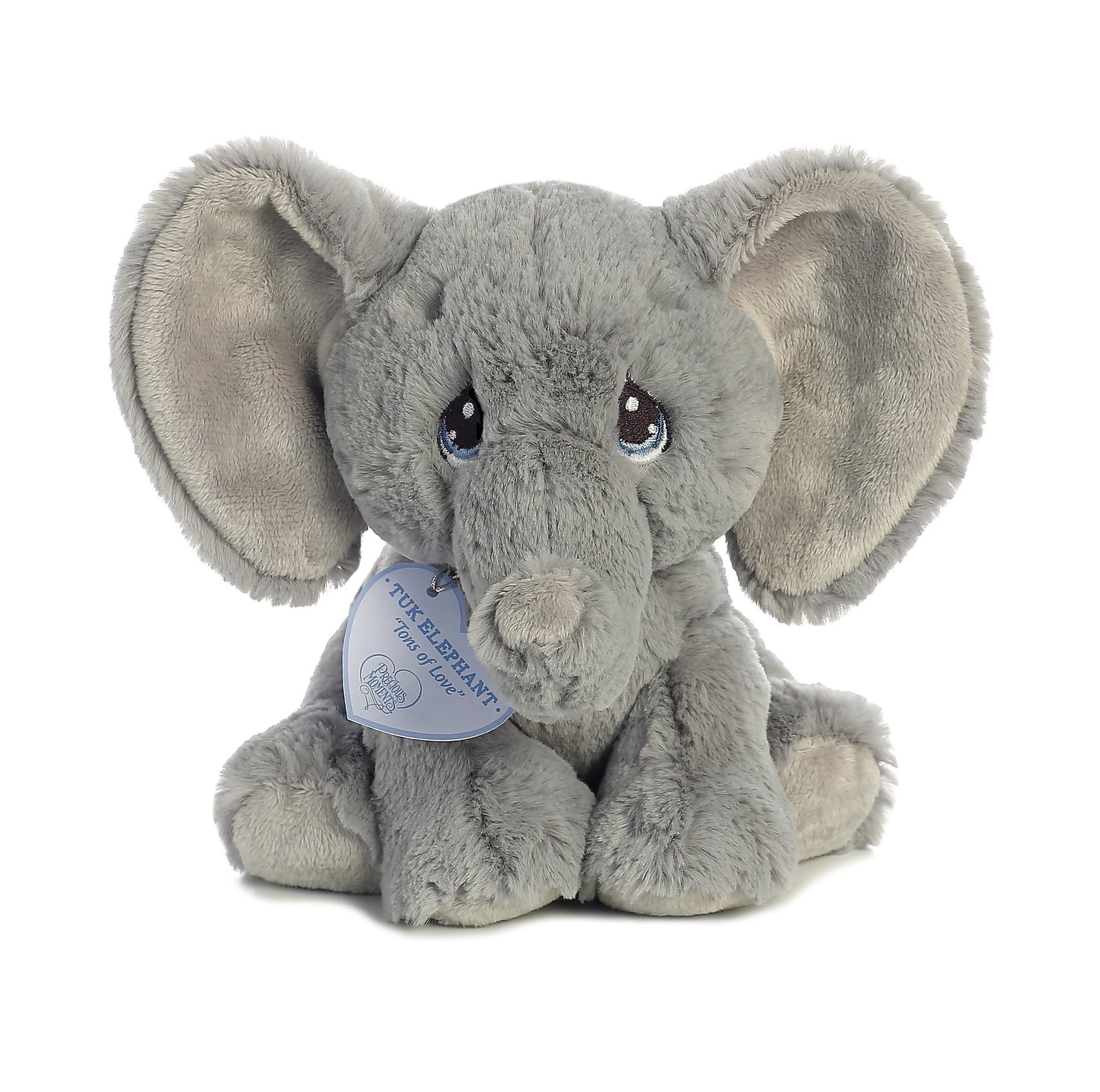Aurora® Inspirational Precious Moments™ Tuk Elephant Stuffed Animal - Cherished Memories - Enduring Comfort - Gray 8.5 Inches
