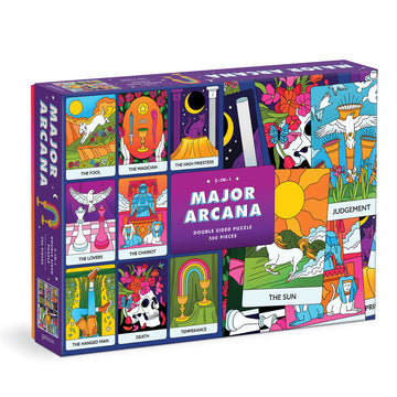 Galison Major Arcana 500 Piece Double Sided Puzzle - Tarot Cards Life Lessons, Thick Pieces, Fun Family Activity, Great Gift Idea