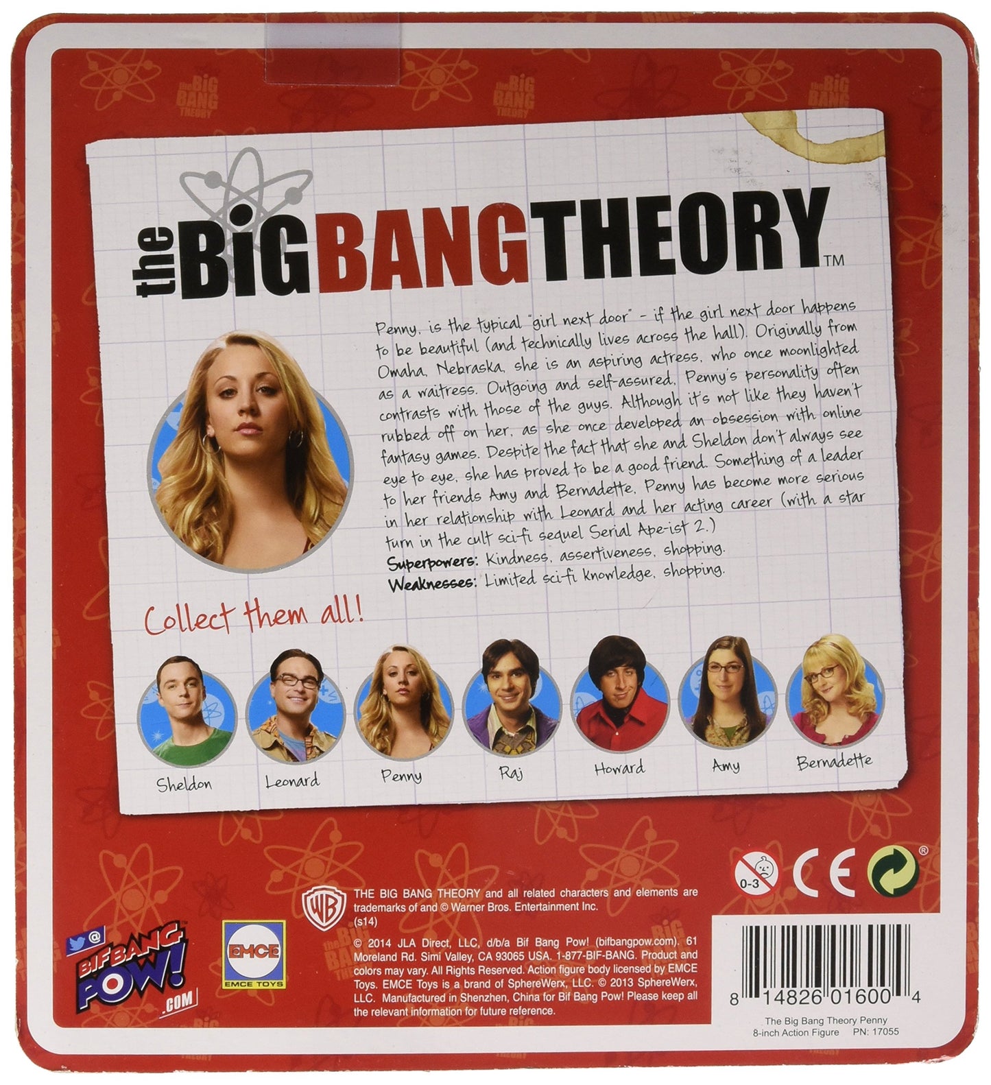 The Big Bang Theory Penny 8-Inch Action Figure