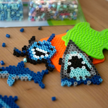 Perler Bead Shark Fuse Bead Activity Kit for Kids Crafts, 2004 pcs , Sharks , Small