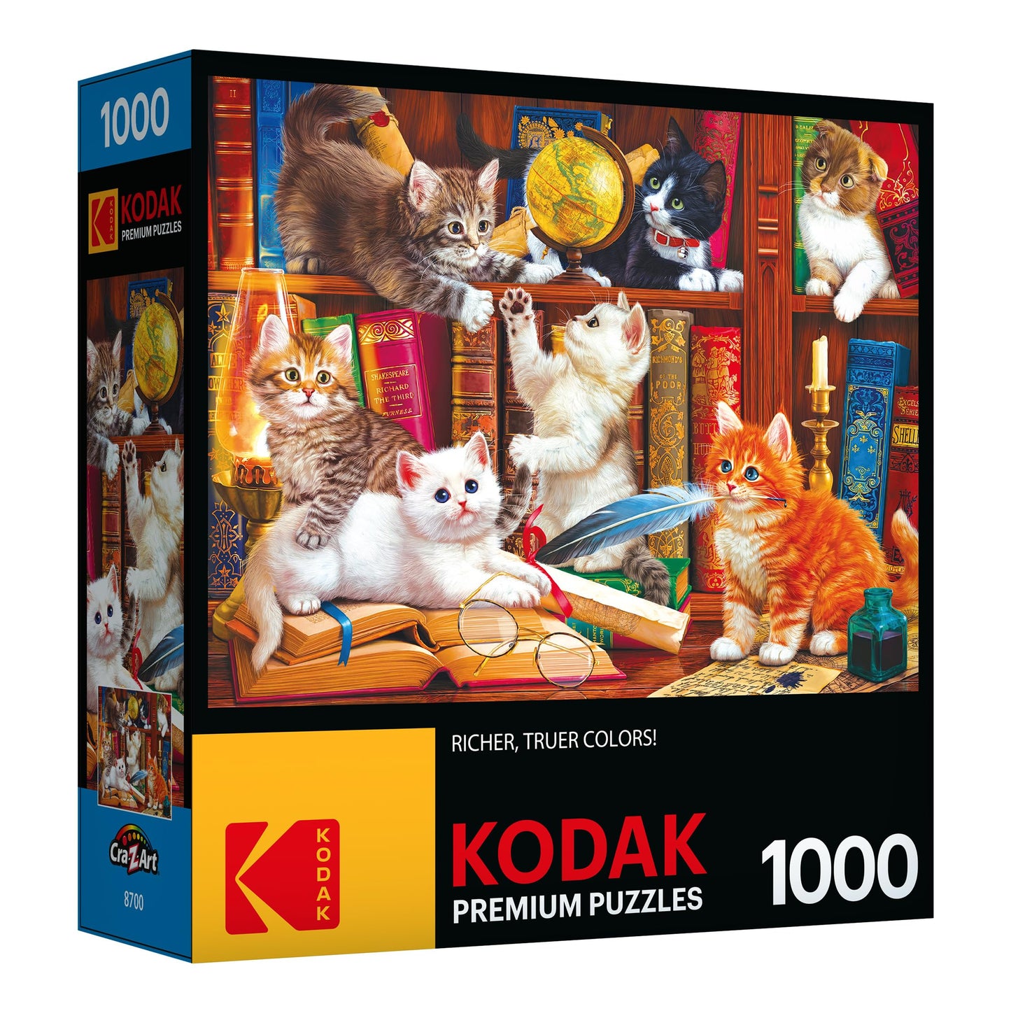 Cra-Z-Art - Roseart - Kodak Premium - Library Mischief - 1000 Piece Jigsaw Puzzle