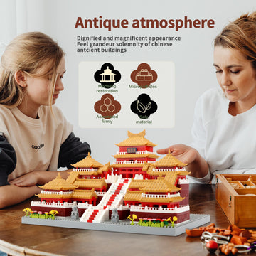 Wriyvngs Chinese Architecture Micro Building Blocks Set Epang Palace 3050Pcs Creative Toy Building Sets Best Present For Adults