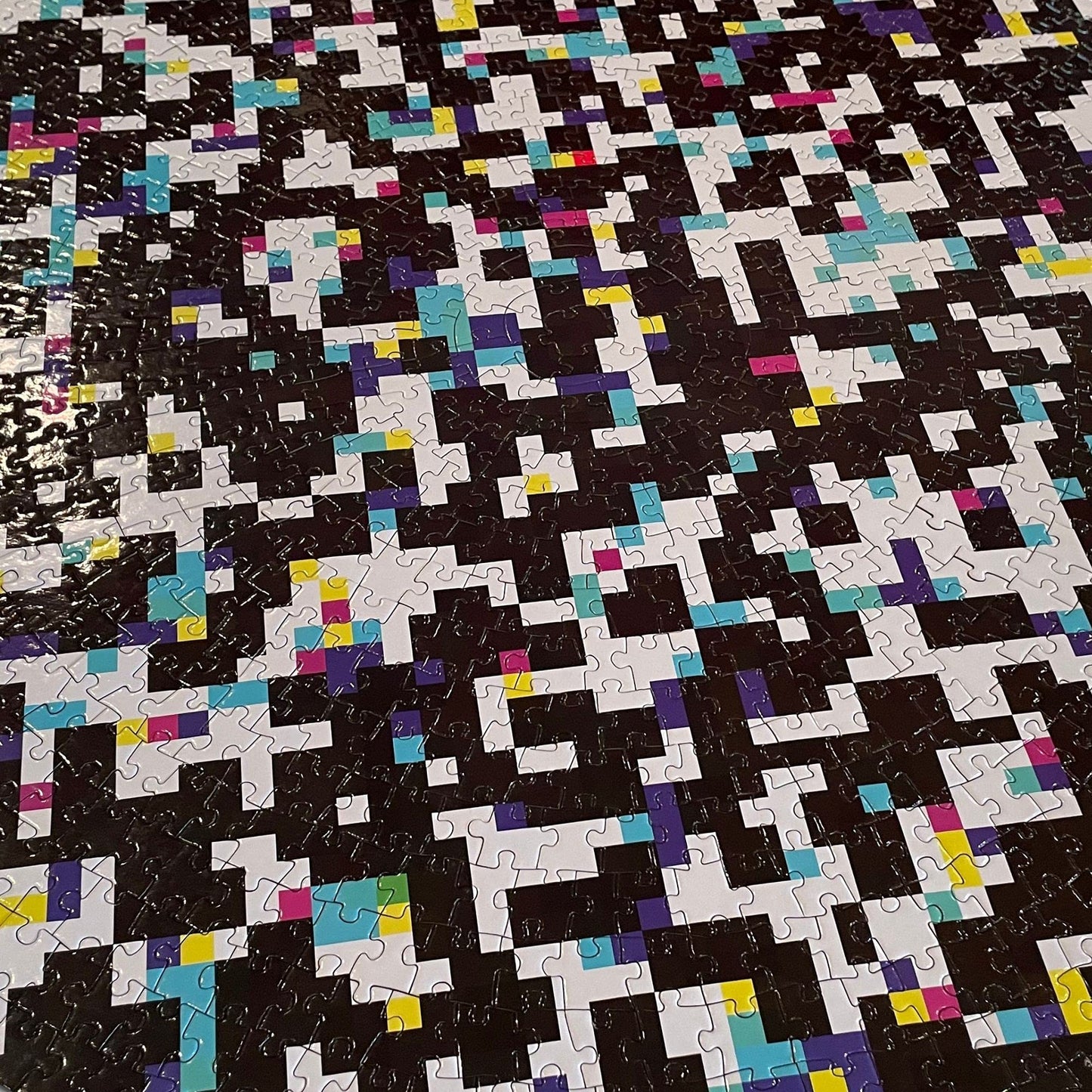 Jigsaw Puzzles For Adults 1000 Pieces Hard Puzzles For Adults And Kids - Round Colorful Rainbow Unique Puzzles For Adults - Difficult Near Impossible Puzzles Fun Pixel Glitch By Spyglass Puzzles