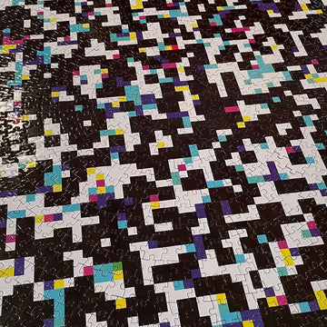 Jigsaw Puzzles For Adults 1000 Pieces Hard Puzzles For Adults And Kids - Round Colorful Rainbow Unique Puzzles For Adults - Difficult Near Impossible Puzzles Fun Pixel Glitch By Spyglass Puzzles