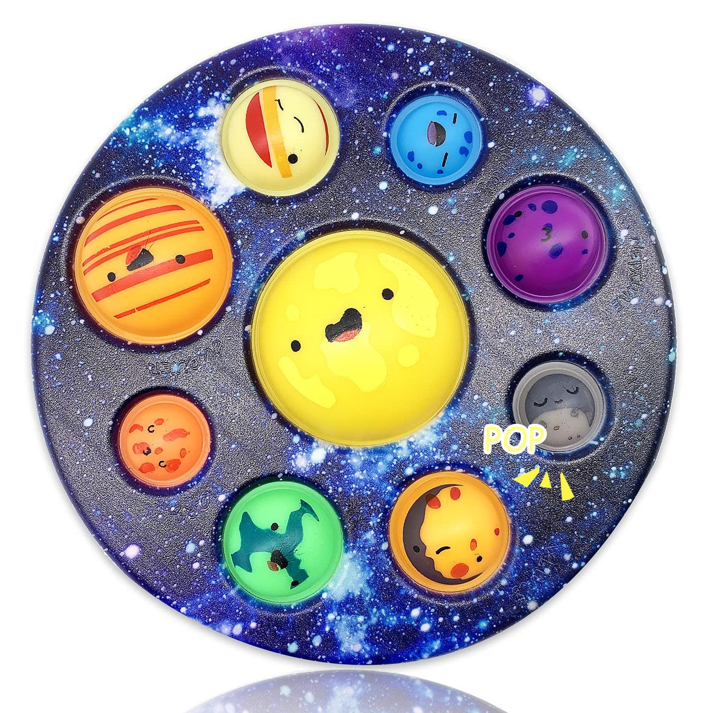 Eight Planet Cave Bubble Push Sensory Fidget Toy, Galaxy Cave Digits Fidget Toys, Autistic Adults Simple Sensory Anxiety Relief