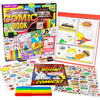 Made By Me Make Your Own Comic Book Storytelling Kit For Kids, 15-Page, Hardcover, How-To Draw Instructional Guide, Comic Inspired Stickers & Stamp, Holographic Stickers, 5 Vibrant Markers