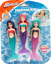 BANZAI 3 Piece Sparkle Mermaid Dive Toys - Glittery Sparkle Tails