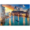 MyPuzzle Grand Canal with Gondola at Sunset Venice Italy - enhanced 1000 Piece Jigsaw Puzzle for mature-themeds