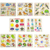 Appster Educational Colorful Animals, Fruits, Vegetables, Birds, Numbers, Body Parts, Shape Color & Sea Animals Wooden Puzzle To
