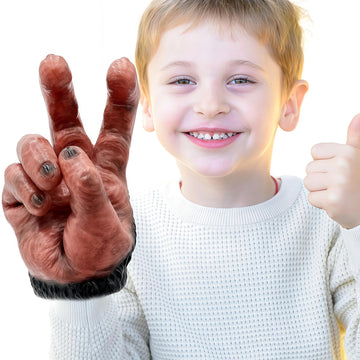 Gemini&Genius Gorilla Hand Puppet Toy For Kids, King Kong Toy, Scare Toy, Halloween Party Toy, Soft Rubber Gorilla Hand Puppet,