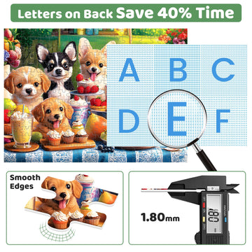 300 Piece Puzzles for mature-themeds Jigsaw Puzzles 300 Pieces for mature-themeds Kids Dog Puzzle mature-themed Puzzle 300 Piece Recycled Cardboard Challenging Puzzles Game Family Activity Birthday Gift 20.5x15inch