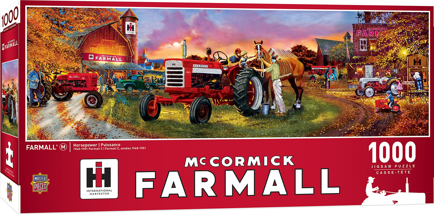 Masterpieces 1000 Piece Jigsaw Puzzle For Adults, Family, Or Youth - Farmall Panoramic - 13'X39'
