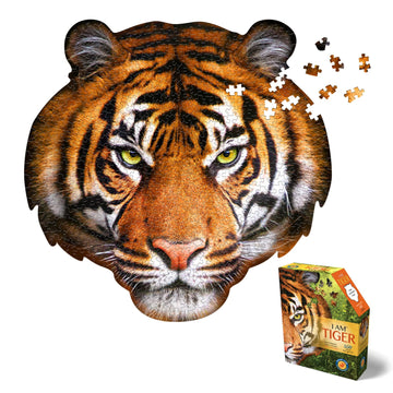 Madd Capp Puzzles - I Am Tiger - 550 Pieces - Animal Shapes Jigsaw Puzzle