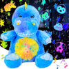 Cuteoy T-Rex Star Projector Musical Plush Night Light Stuffed Animals Soother Toys Adjustable Volume Shapes In 7 Colors Gifts On Birthday For Kids Toddlers