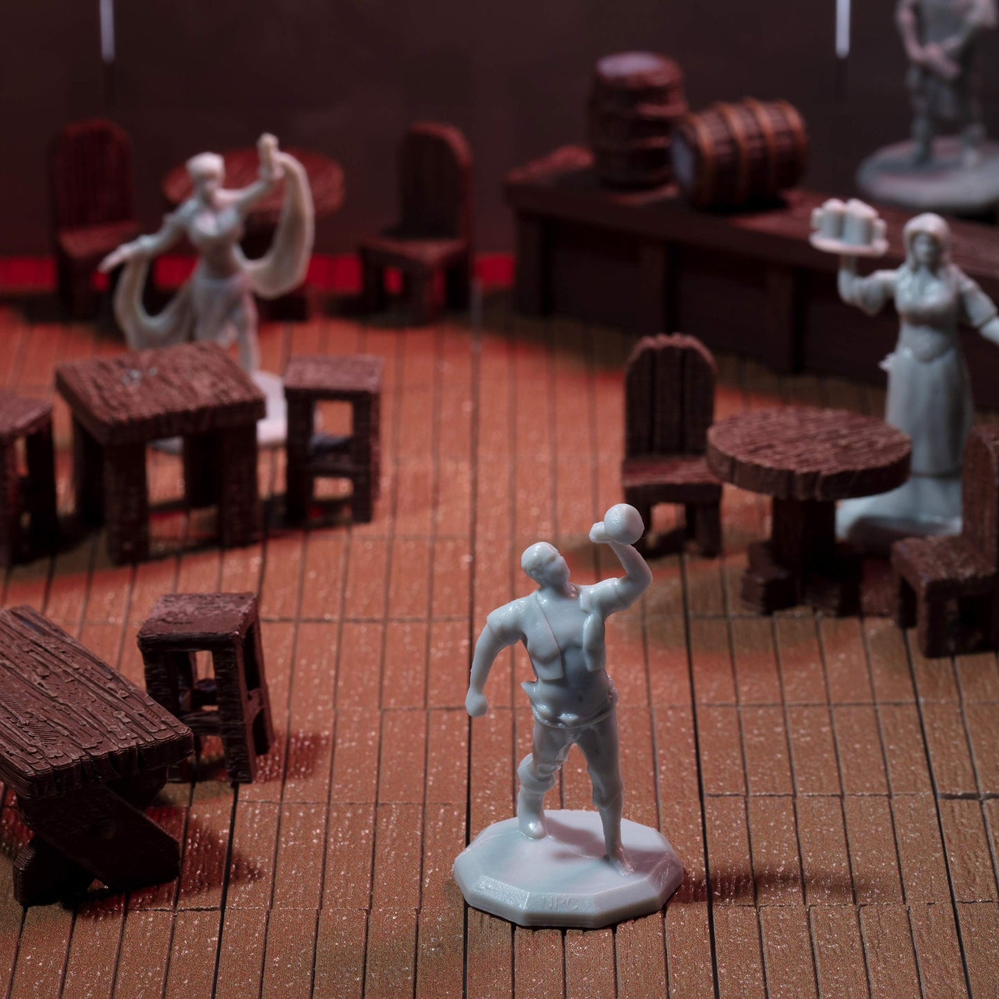 Townsfolk Mini Fantasy Figures Non Player Characters NPC - 32 Unique Miniatures - Nobility, Merchants, Peasants, Entertainers -