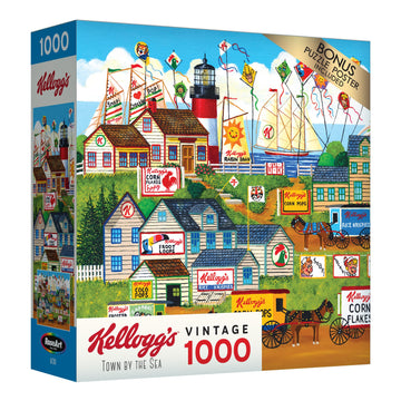 Roseart - Kellogg'S - Town By The Sea - 1000 Piece Jigsaw Puzzles For Adults