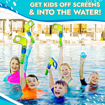 Refresh Sports Knee Hockey Sticks Set For Kids - Hockey Gifts For Boys & Girls All Ages - 2 Mini Sticks & 2 Street Balls For Beach Games