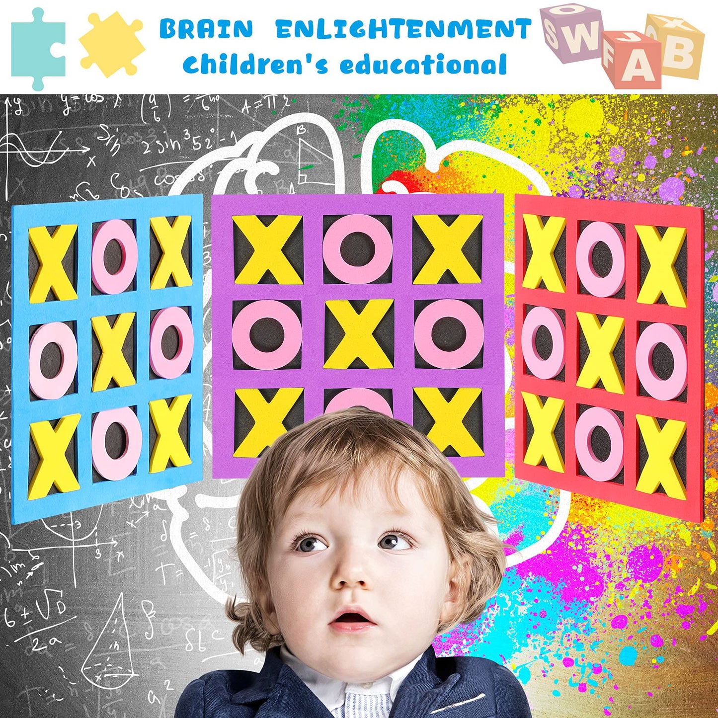 Tic Tac Toe - (Pack Of 36) Foam Tic-Tac-Toe Mini Board Game For Kids - For Birthday Party Favors, Goody Bag Fillers, End Of Year