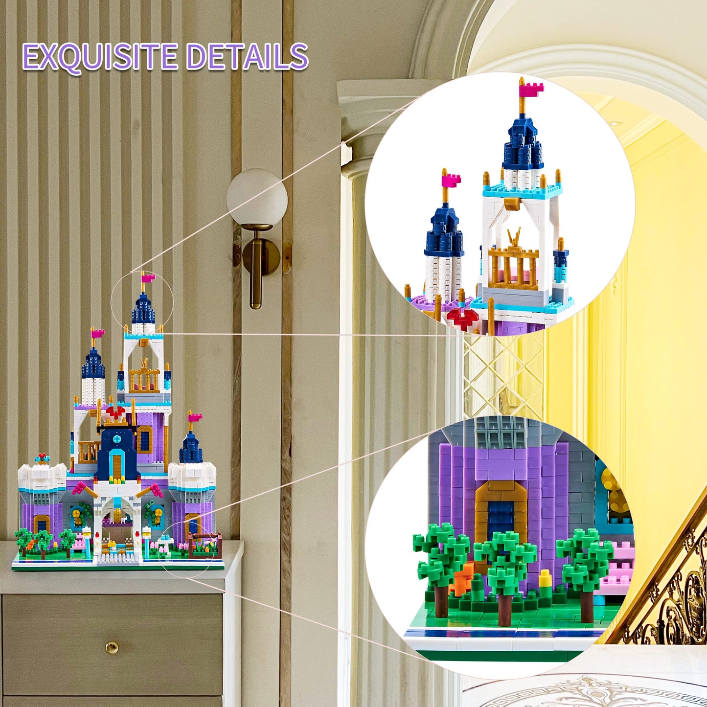 Kadablk Architecture Micro Blocks Building Castle Sets,2800+ Pcs, Mini Bricks Building Blocks For Adults And Teens