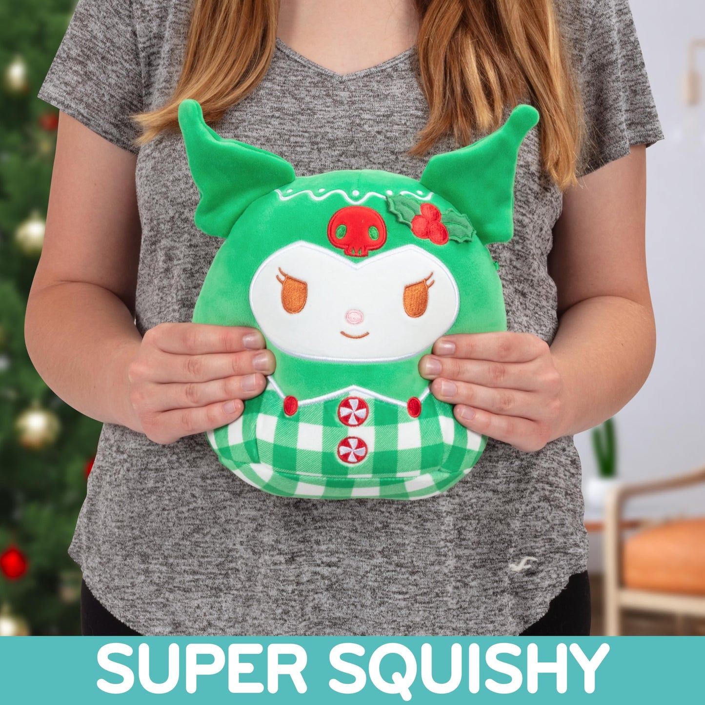 Squishmallows 8' Kuromi Plush – Ultra-Soft & Huggable Sanrio Collectible - Cute Gothic Kawaii Stuffed Toy For Kids & Adults For Fans, Bedtime Cuddles, & Decor – Officially Licensed